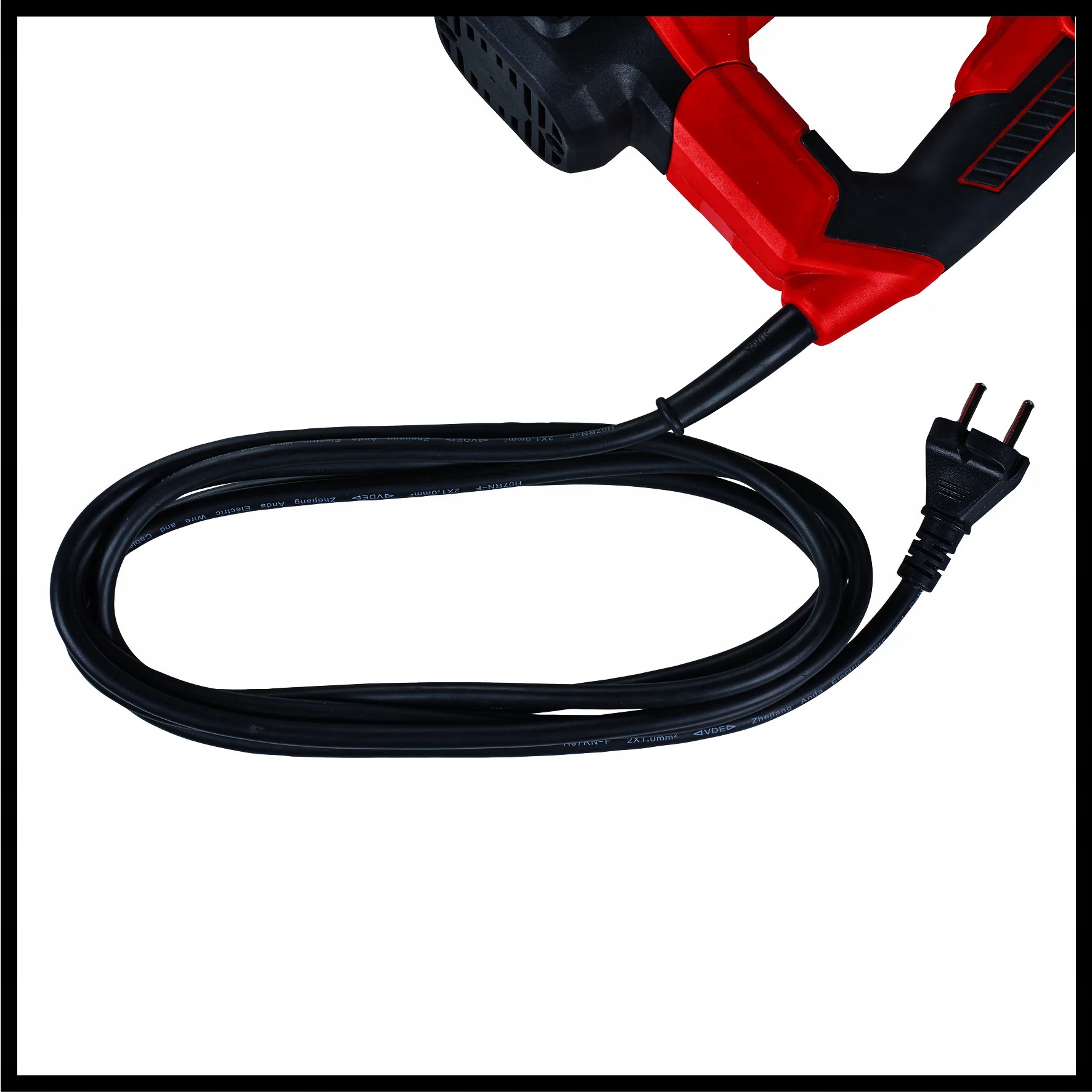 Długi gumowy przewód zasilający – Maksymalna mobilność podczas pracy