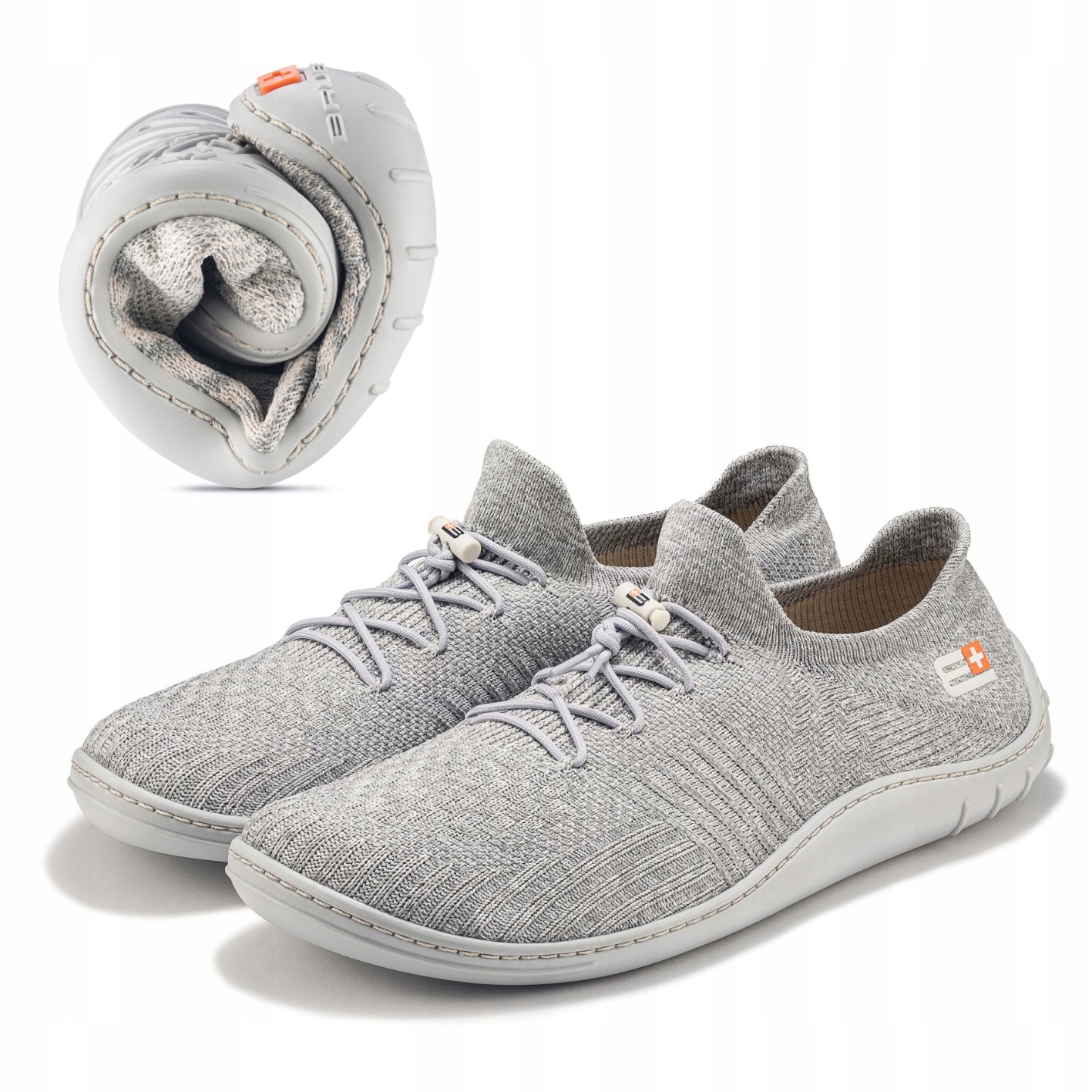 Buty męskie Barefoot Merino SH5003M – Komfort i styl w jasnoszarym kolorze