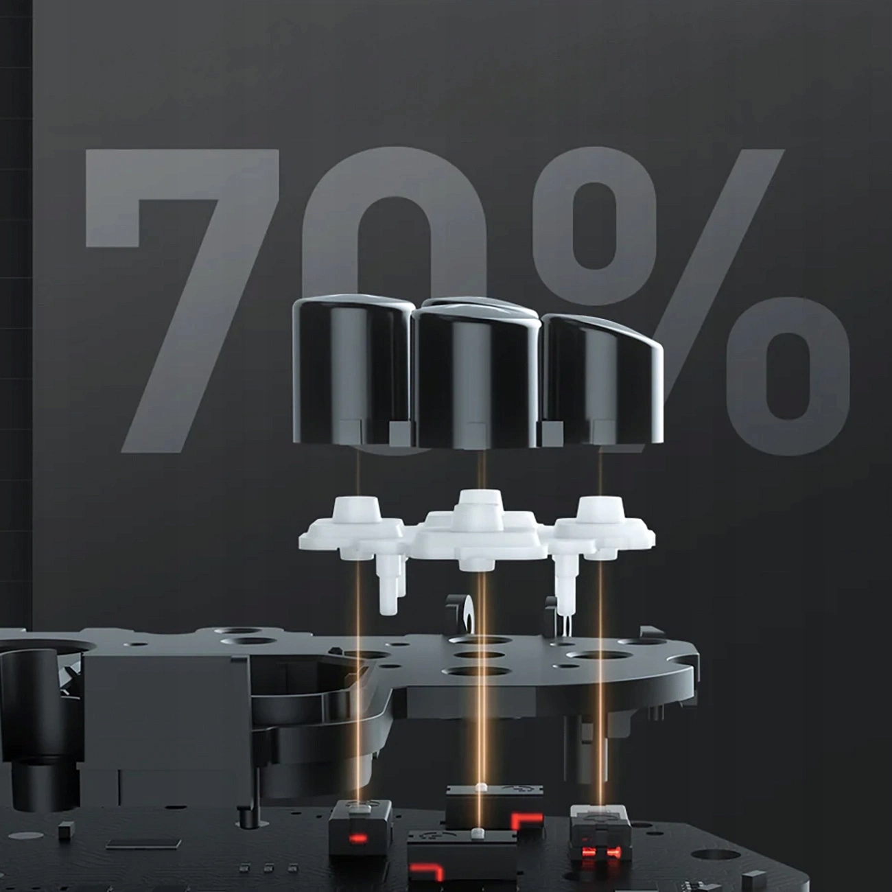 Natychmiastowa reakcja z optycznymi przyciskami