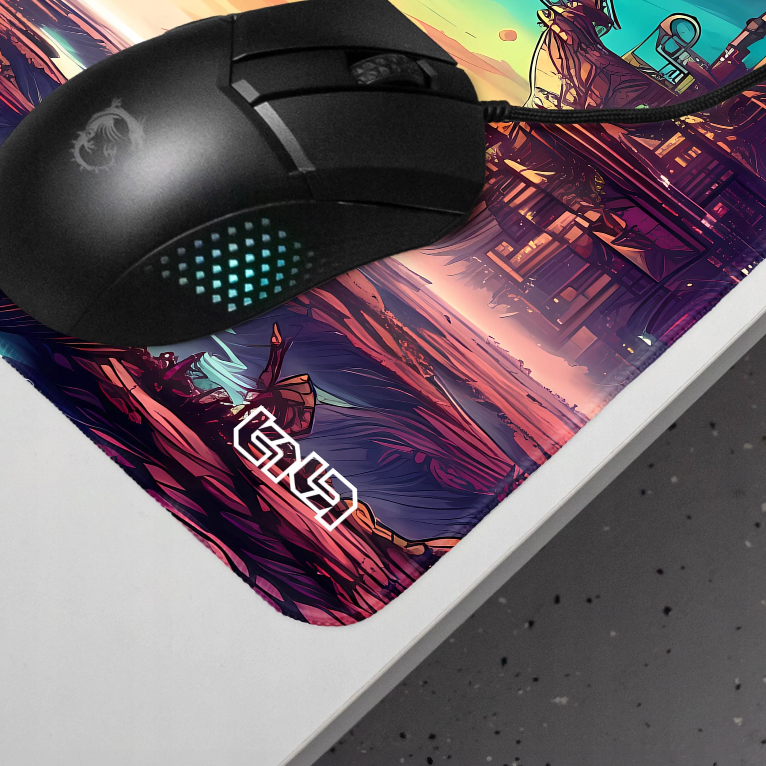 Grafika pełna detali i żywych kolorów