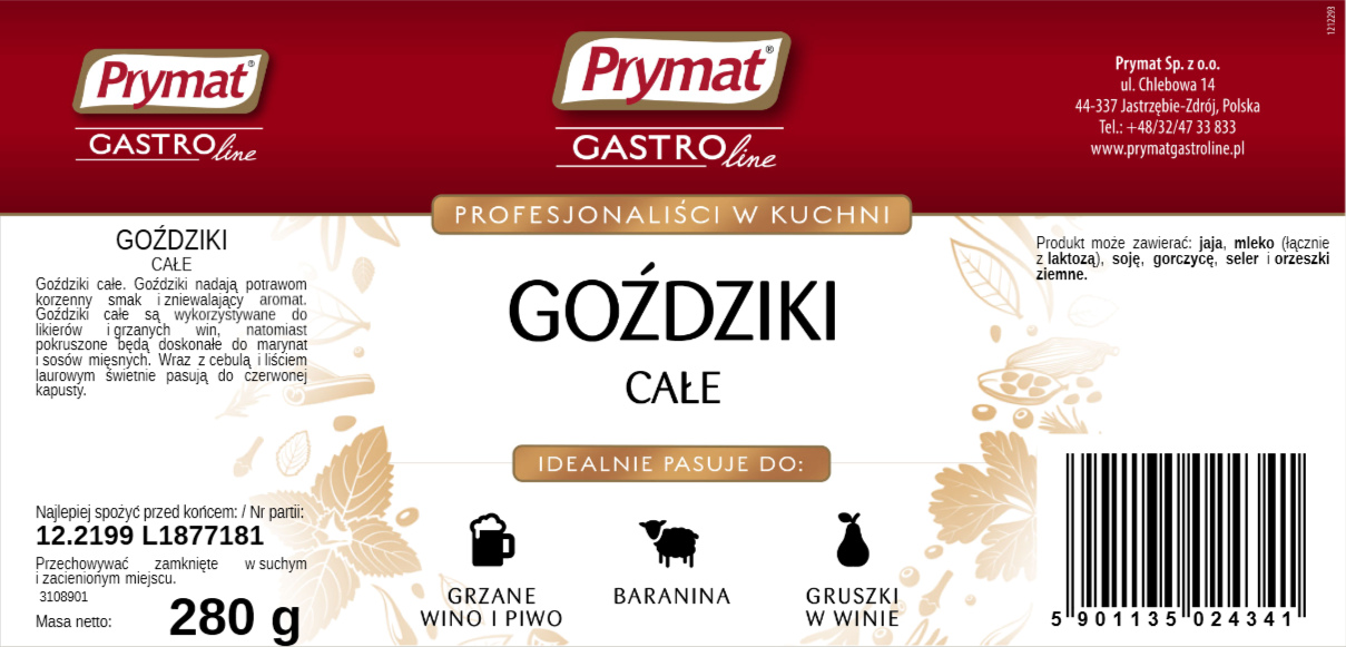 Waga i skład – Co zawiera opakowanie 280 g goździków