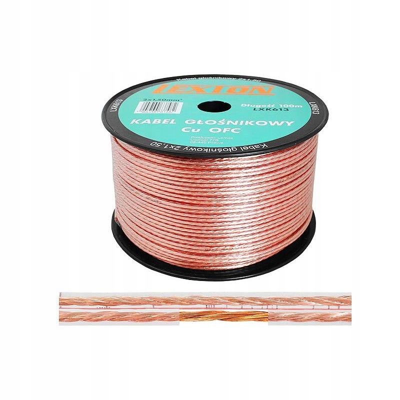 Kabel głośnikowy Lexton LXK613 2 x 1,5 mm² – Doskonała jakość dźwięku