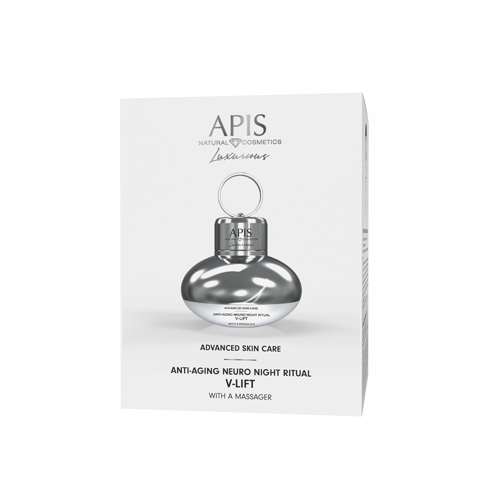 Apis Advanced Skin Care Przeciwzmarszczkowy Neuro-Rytuał V-LIFT na noc z masażerem – Twoja tajemnica młodej skóry