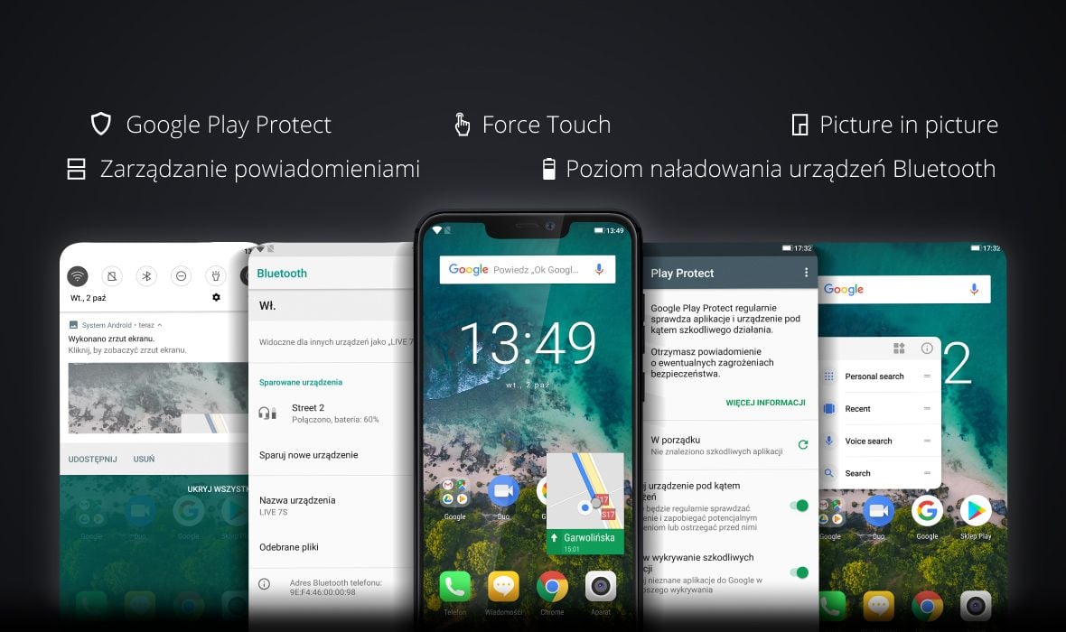 Uwolnij muzykę z plączących się kabli! Nauszne słuchawki Kruger&Matz KM 670 zostały wyposażone w moduł Bluetooth, który pozwoli na bezprzewodowe odtwarzanie ulubionych kawałków. Na dodatek, muzyką oraz połączeniami możesz zarządzać bez wyjmowania telefonu z kieszeni. Pomogą Ci w tym przyciski sterujące umieszczone w jednym z nauszników.