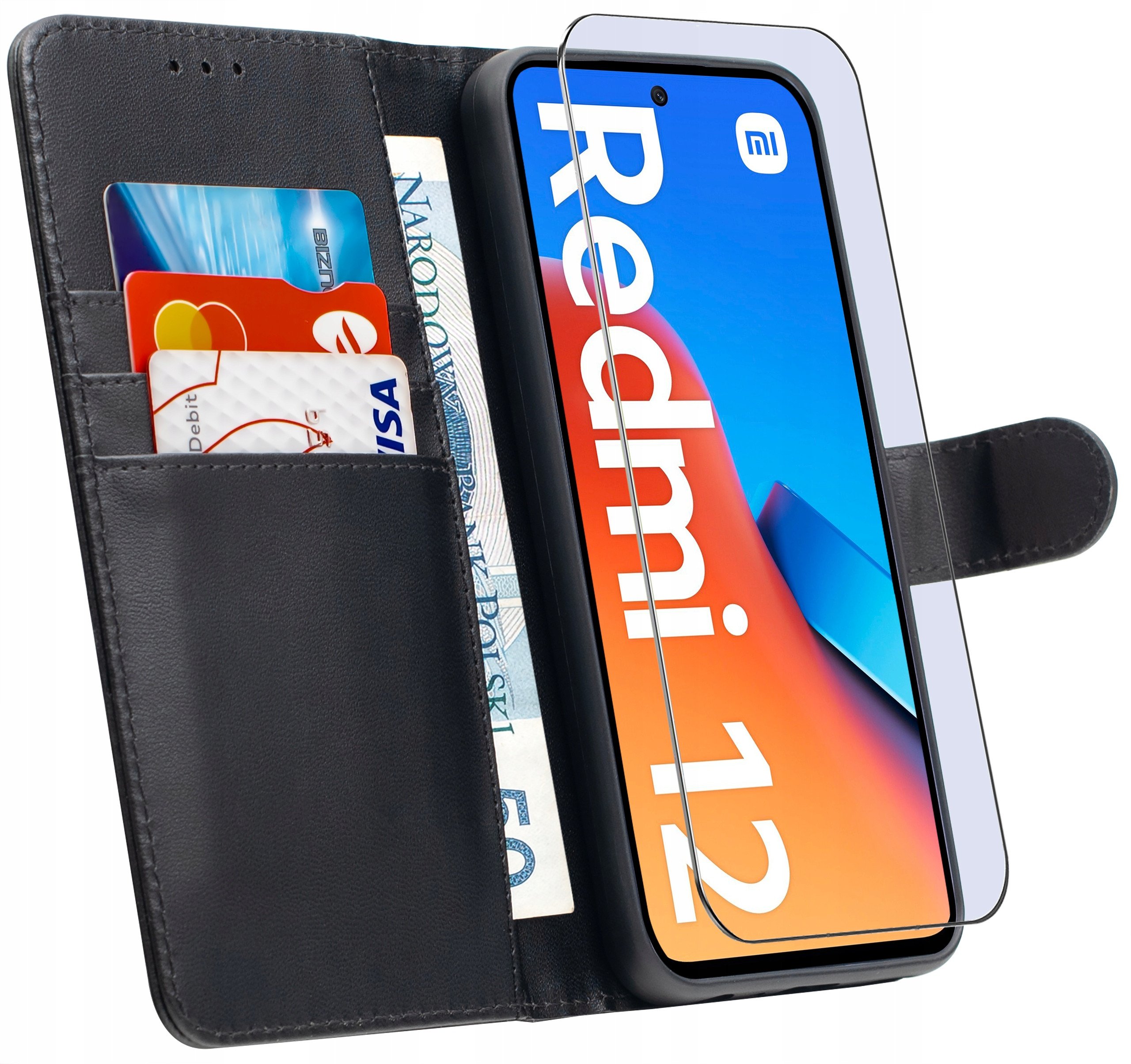 ETUI do Xiaomi Redmi 12 4G | SKÓRZANE PORTFEL BOOK TOKRA CASE CLASSIC + SZKŁO