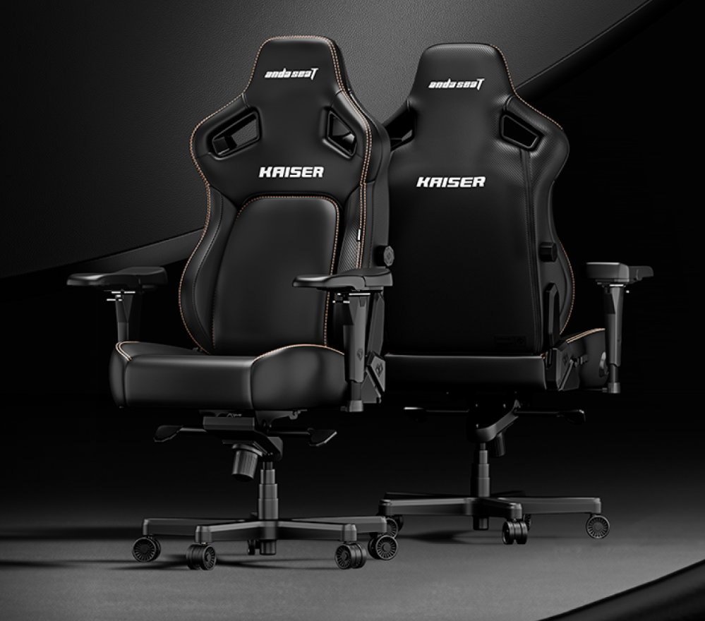 Fotel gamingowy Kaiser 4 XL Anda Seat skórzany czarny – Komfort i styl w jednym