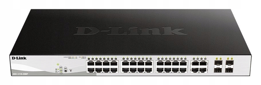 DGS-1210-28MP/E – Gigabitowy zarządzalny przełącznik Smart+ od D-Link