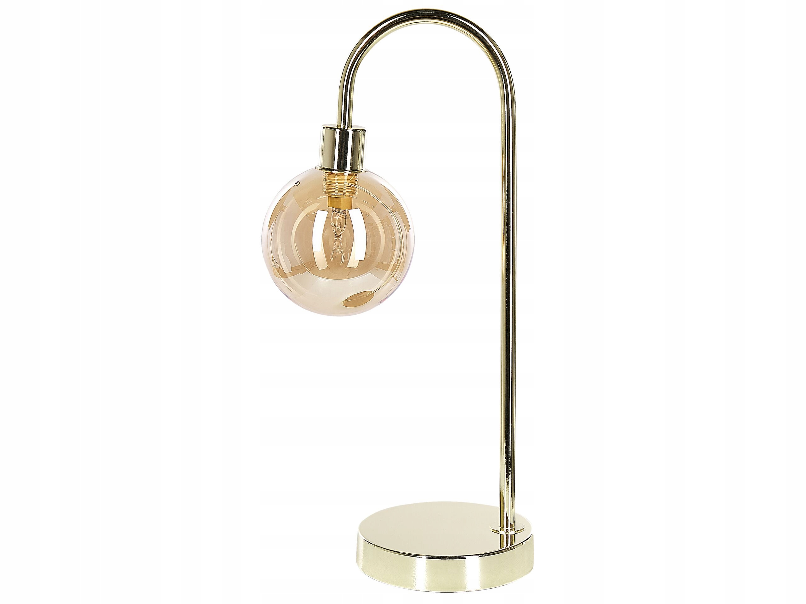 Lampa stołowa metalowa złota RAMIS – Elegancja i styl w Twoim wnętrzu