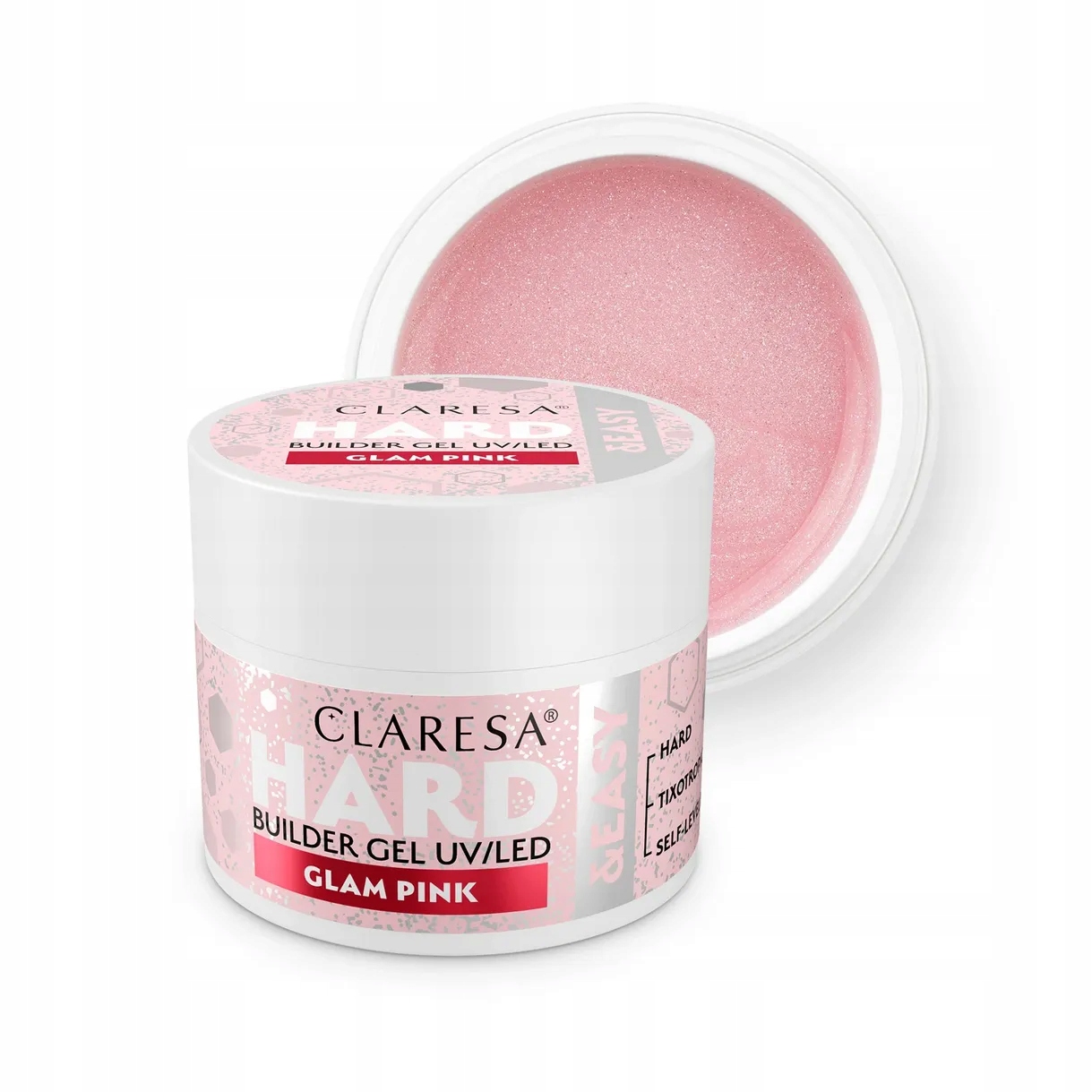 Claresa Hard&Easy Żel budujący do paznokci 12g Glam Pink – Idealny wybór dla profesjonalnych stylistek