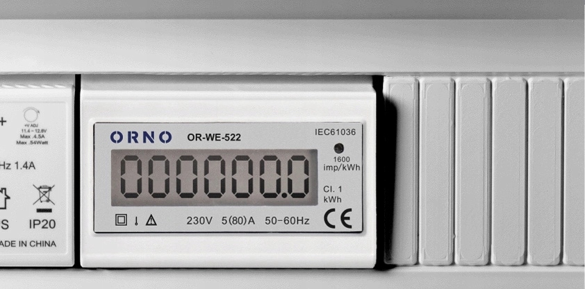 Wskaźnik zużycia energii z wyświetlaczem LCD