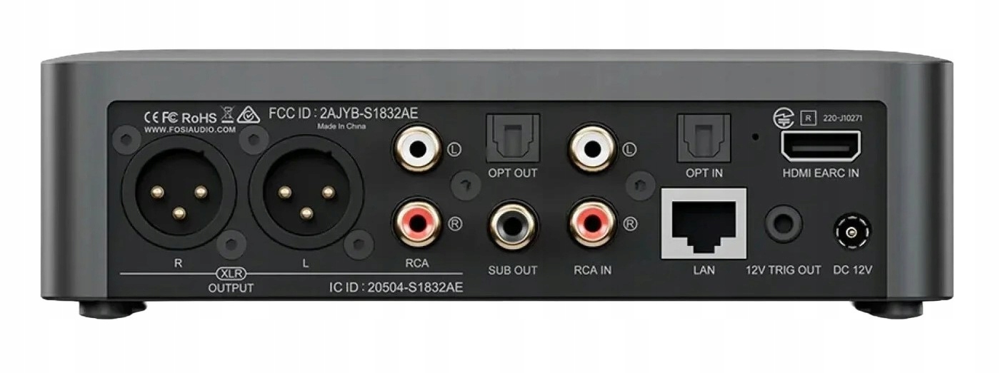 Wygodne połączenia: HDMI eARC, RCA i XLR