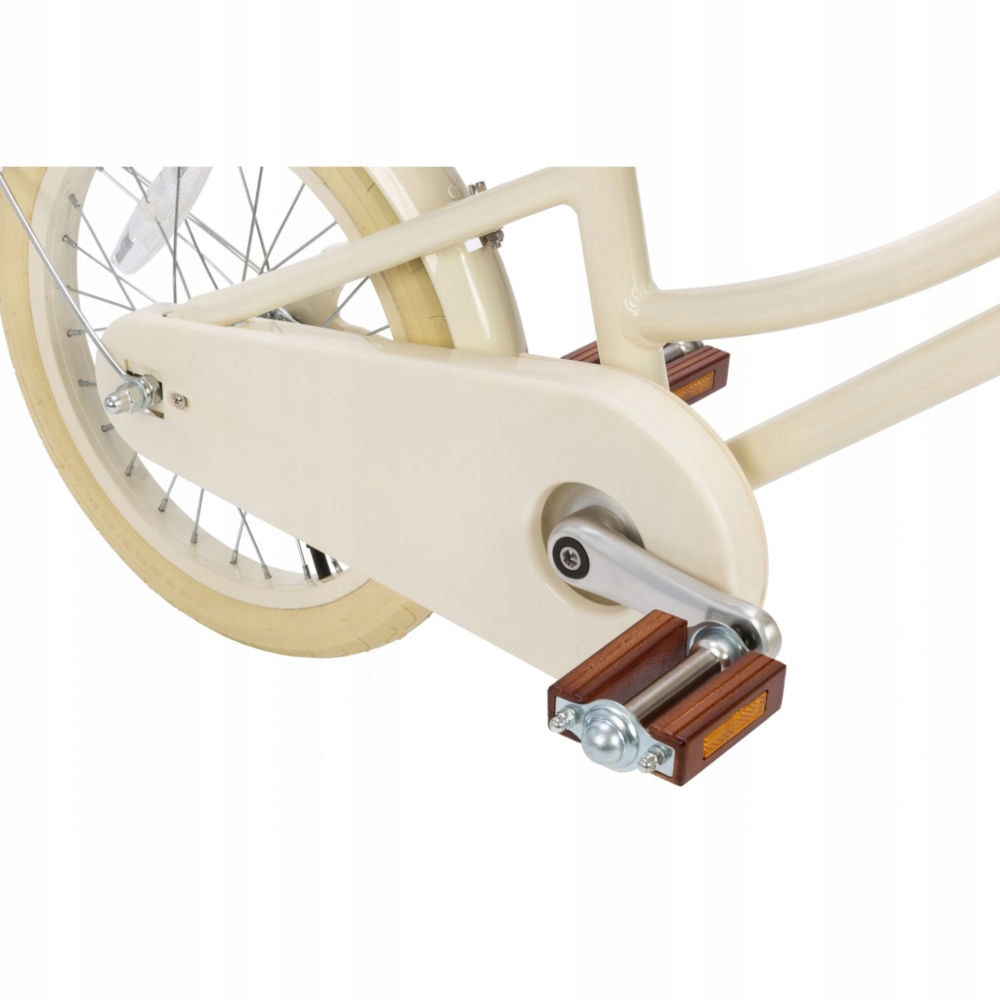 Wygodne palisandrowe pedały i wiklinowy kosz – Praktyczność na każdej wycieczce