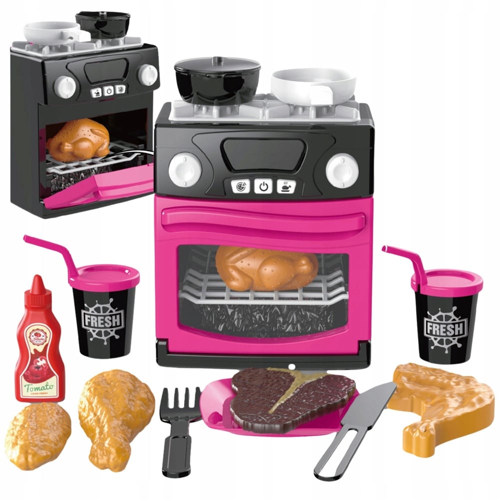 Otwierany piekarnik – Twórz tematyczne scenki z zabawkowymi potrawami