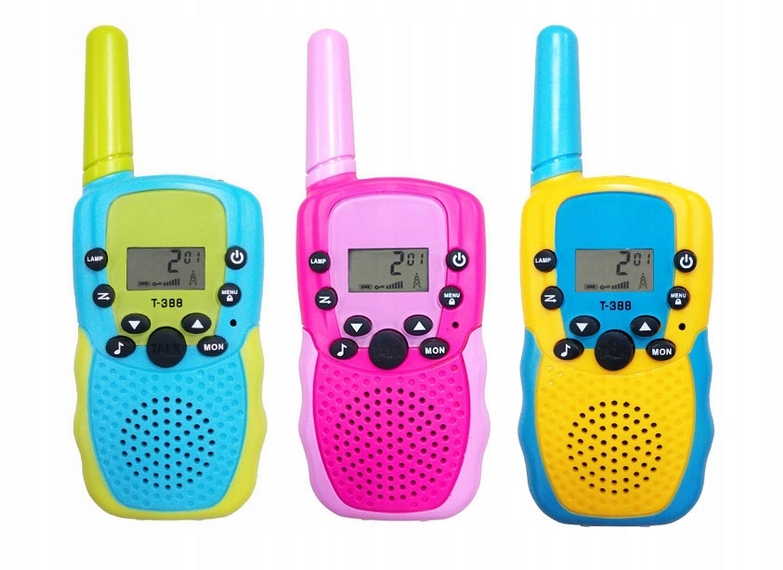 OWL-TECH ZESTAW 3x WALKIE TALKIE DLA DZIECI – Krótkofalówki do zabawy