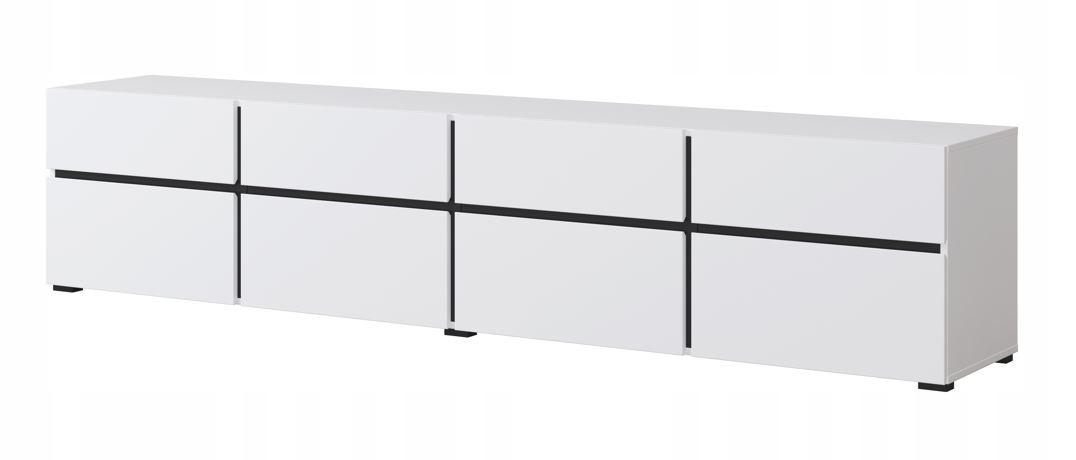 Szafka RTV CROSS 4K4S 225cm - Elegancja i funkcjonalność w Twoim salonie