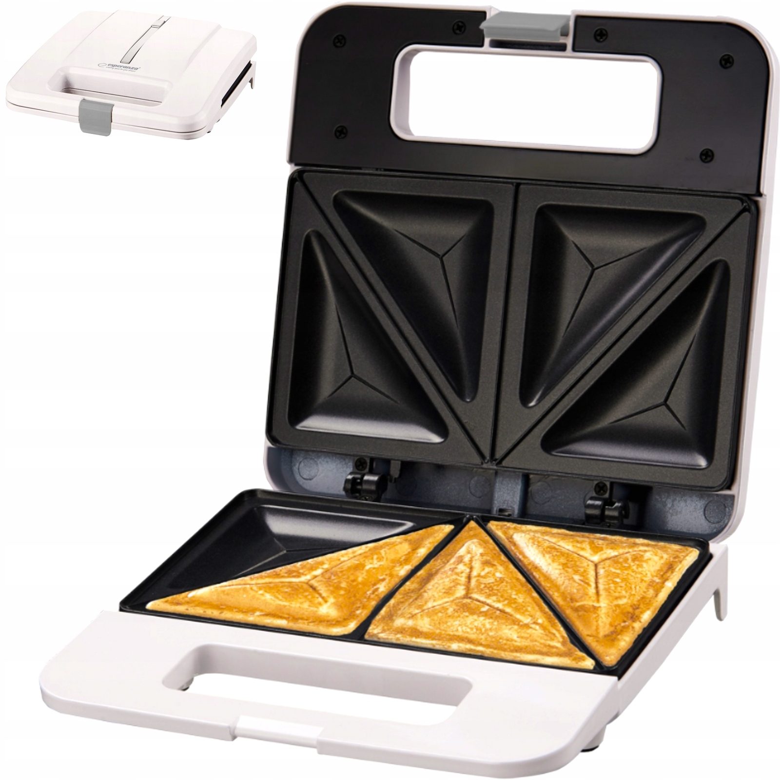 Wysoka moc 1000 W – Szybkie i chrupiące kanapki w kilka minut
