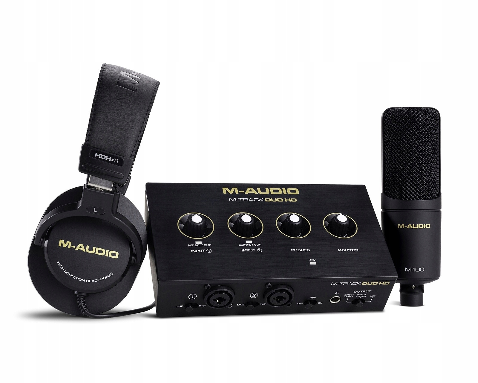 M-AUDIO M-Track DUO HD PACK – Zestaw produkcyjny All-in-One dla twórców muzyki