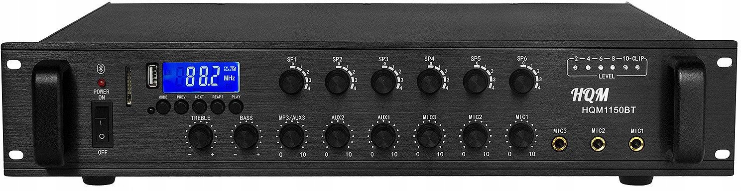 WZMACNIACZ HQM1150BT RADIO FM/MP3 150W – Doskonałe rozwiązanie audio