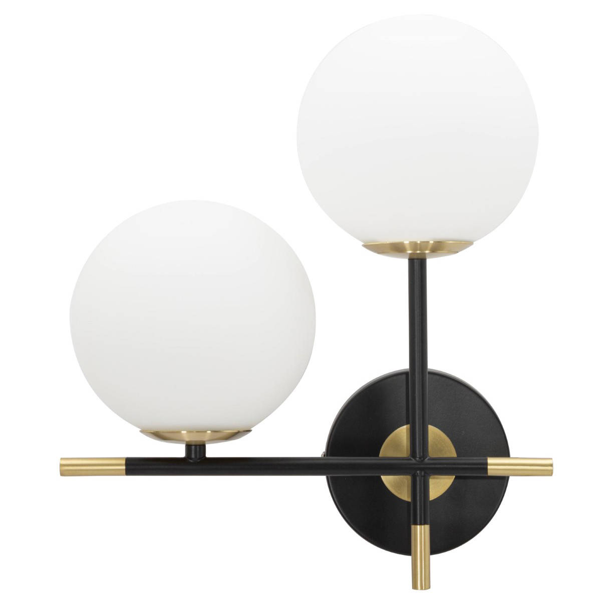 Kinkiet Witek Home Kinkiet z 2 kulami DARKY – Elegancja i nowoczesność w Twoim wnętrzu