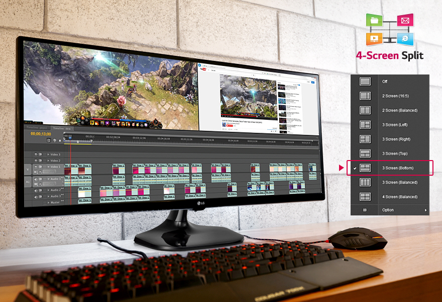 TRZEBA USIĄŚĆ DO PRACY? MONITOR 21:9 ULTRAWIDE ZAPEWNI KOMFORT I POMOŻE OSIĄGNĄĆ WIĘKSZĄ PRODUKTYWNOŚĆ. 	