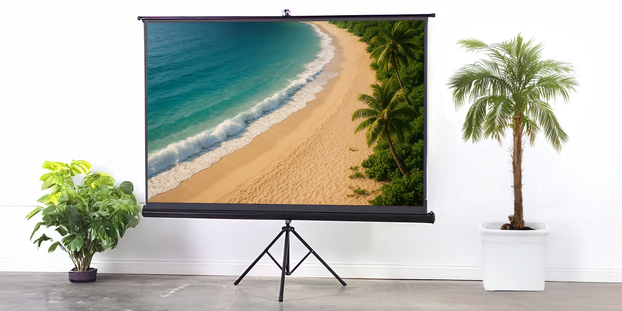 Ekran projekcyjny na statywie Camrock Matte T 100