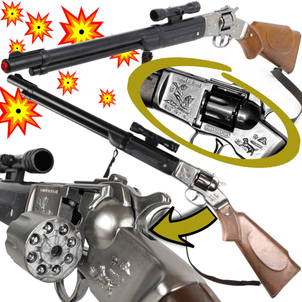 GONHER Metalowa Strzelba Hukowa Na Kapiszony Kowbojska 8 - Strzałowa TOMDORIX