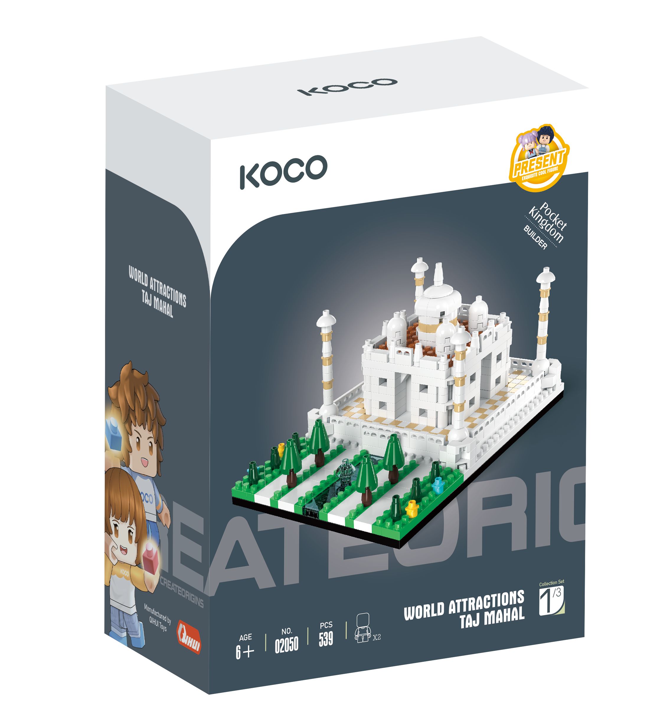 Klocki KOCO Taj Mahal 539 elementów – Kreatywna zabawa dla dzieci