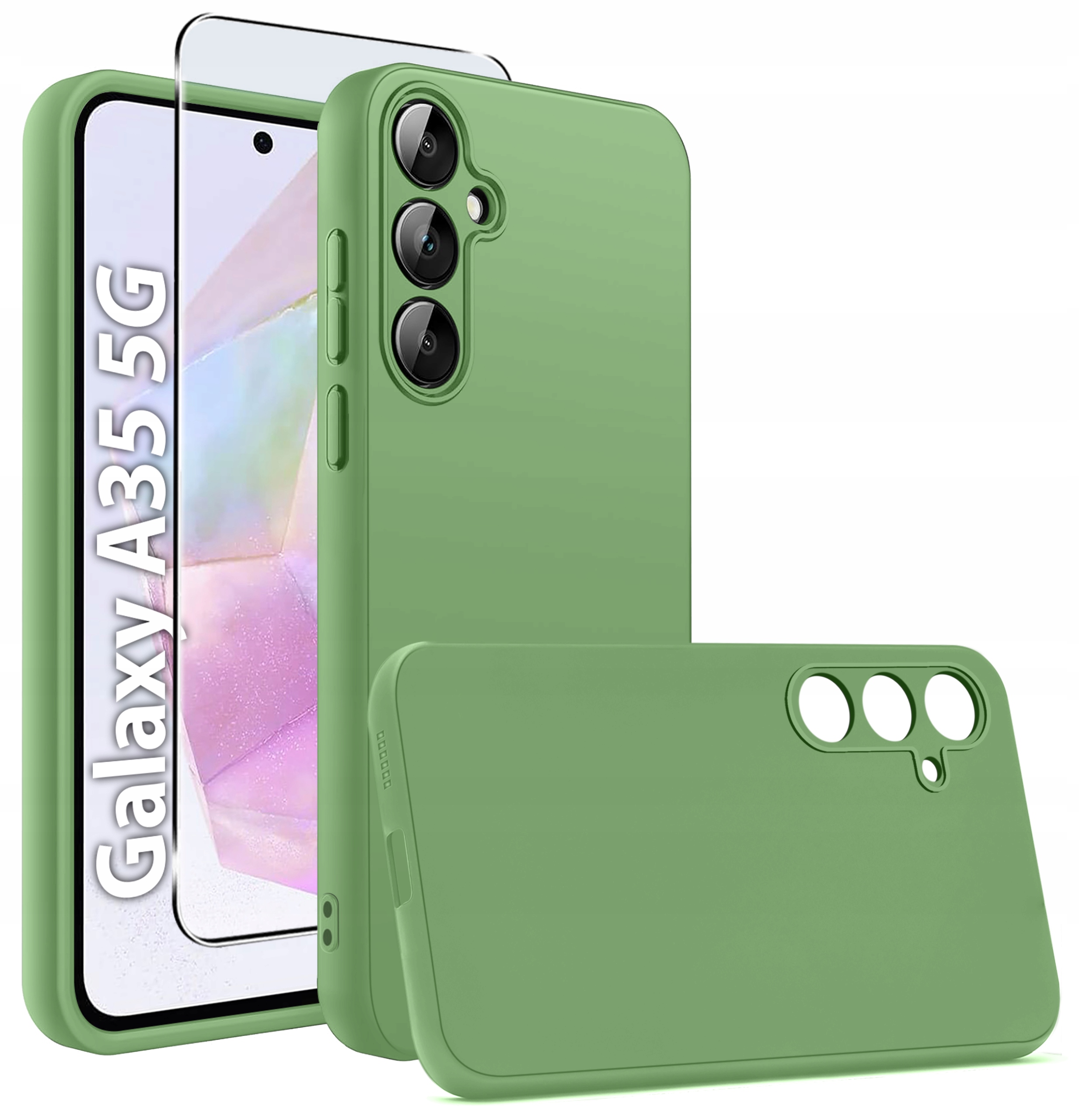 Etui do Samsung Galaxy A35 5G CASE SOFT MATT PLECKI + SZKŁO 9H – Ochrona i styl w jednym