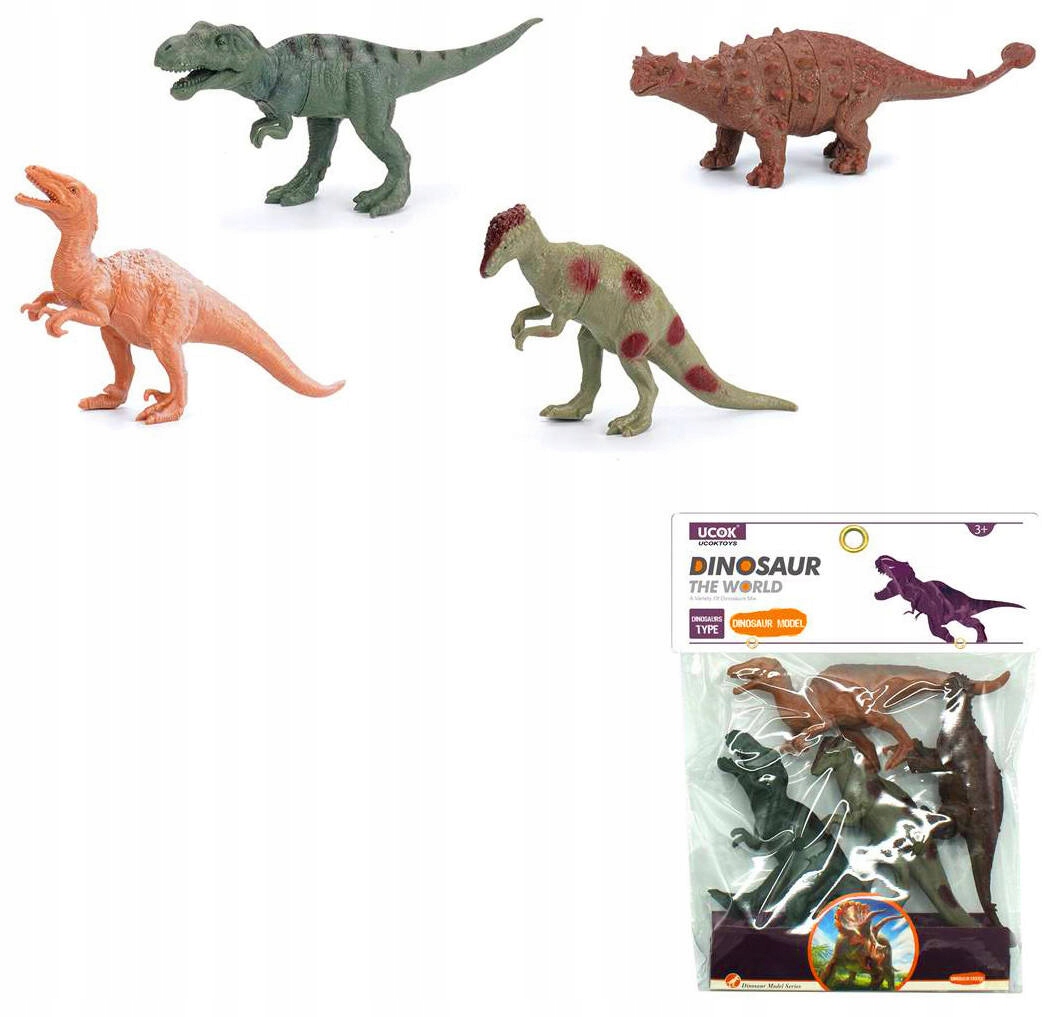 Zestaw Dinozaury 4szt – Idealny prezent dla małych odkrywców