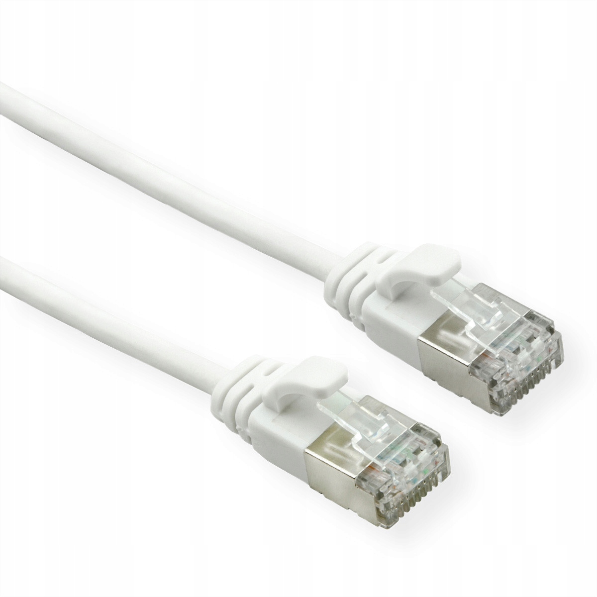 ROLINE F/UTP DataCenter Patchkabel Cat.6A (Class EA), LSOH, extra długi, biały, 0,15 m – Idealny kabel do centrów danych