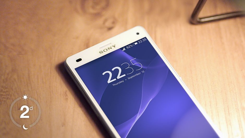 Xperia Z3 Compact ma baterię o długiej żywotności, która pasuje do Twojego aktywnego trybu życia