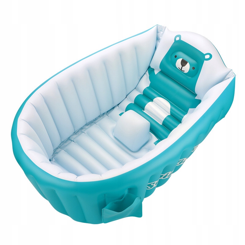Wanienka PODRÓŻNA DMUCHANA Turystyczna 82x57x28cm dla DZIECI NIEMOWLĄT BLUE – Komfort i bezpieczeństwo podczas kąpieli