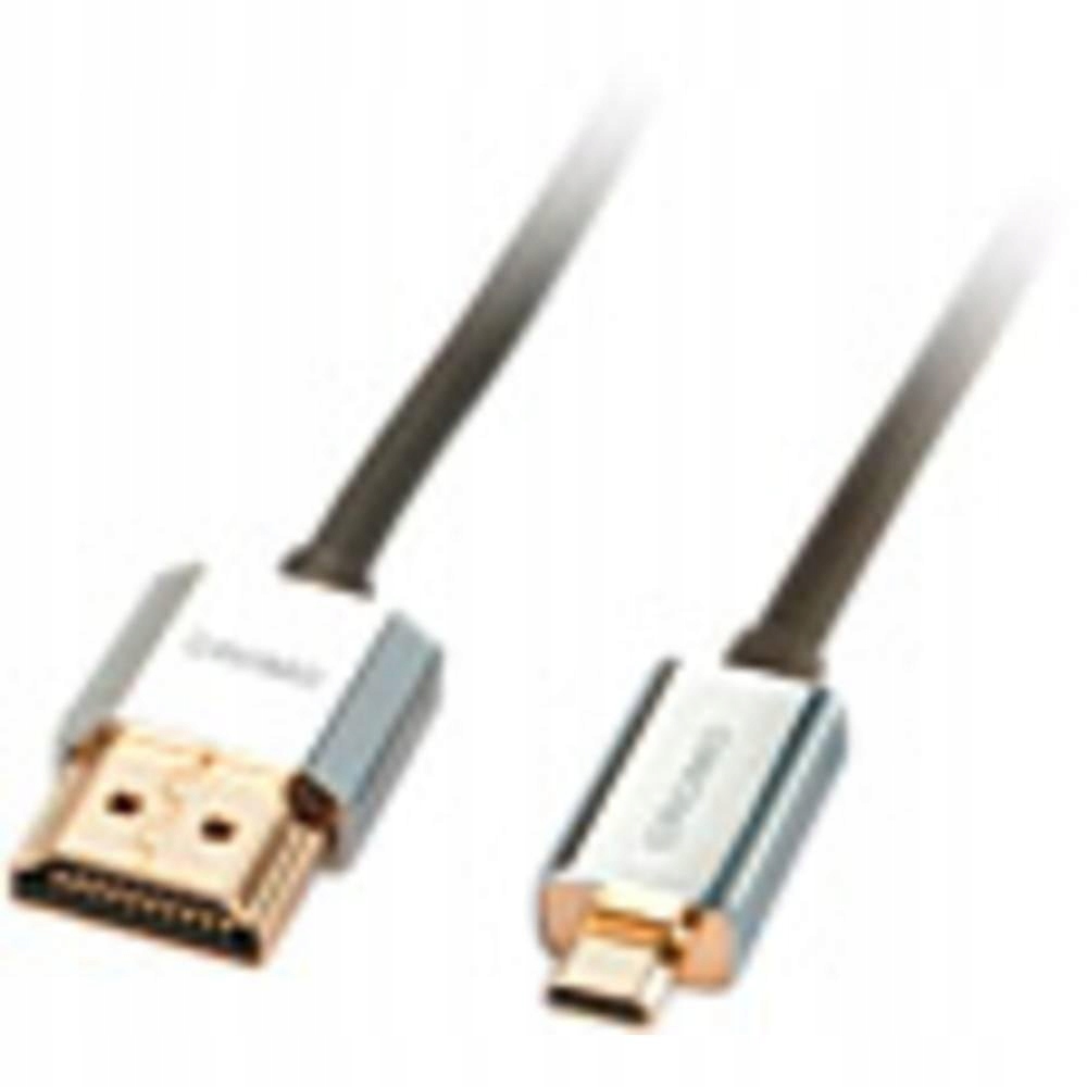 Kabel HDMI Micro - HDMI 0.5m srebrny – Wysoka jakość i elastyczność