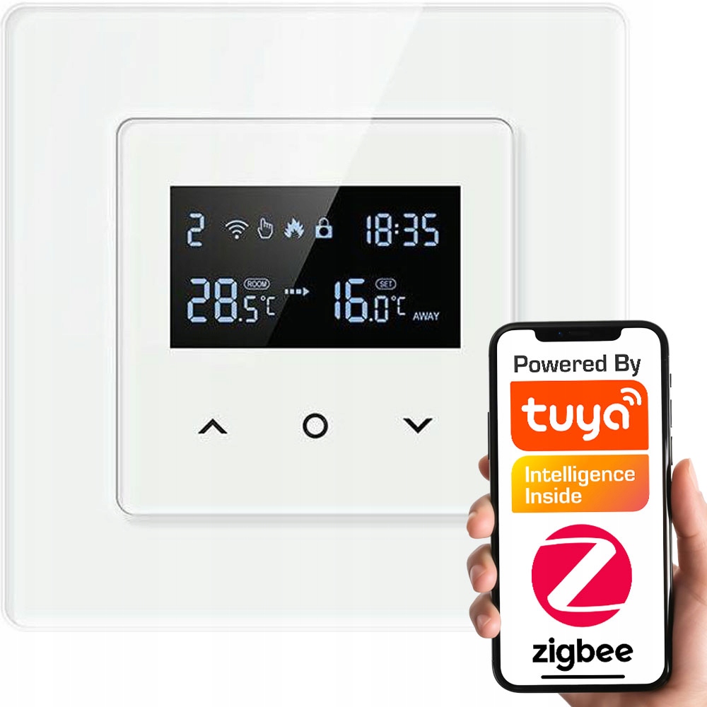 Inteligentny Termostat Obciążalny Ogrzewanie 16A Czarny ZigBee TUYA – Nowoczesne rozwiązanie dla Twojego domu