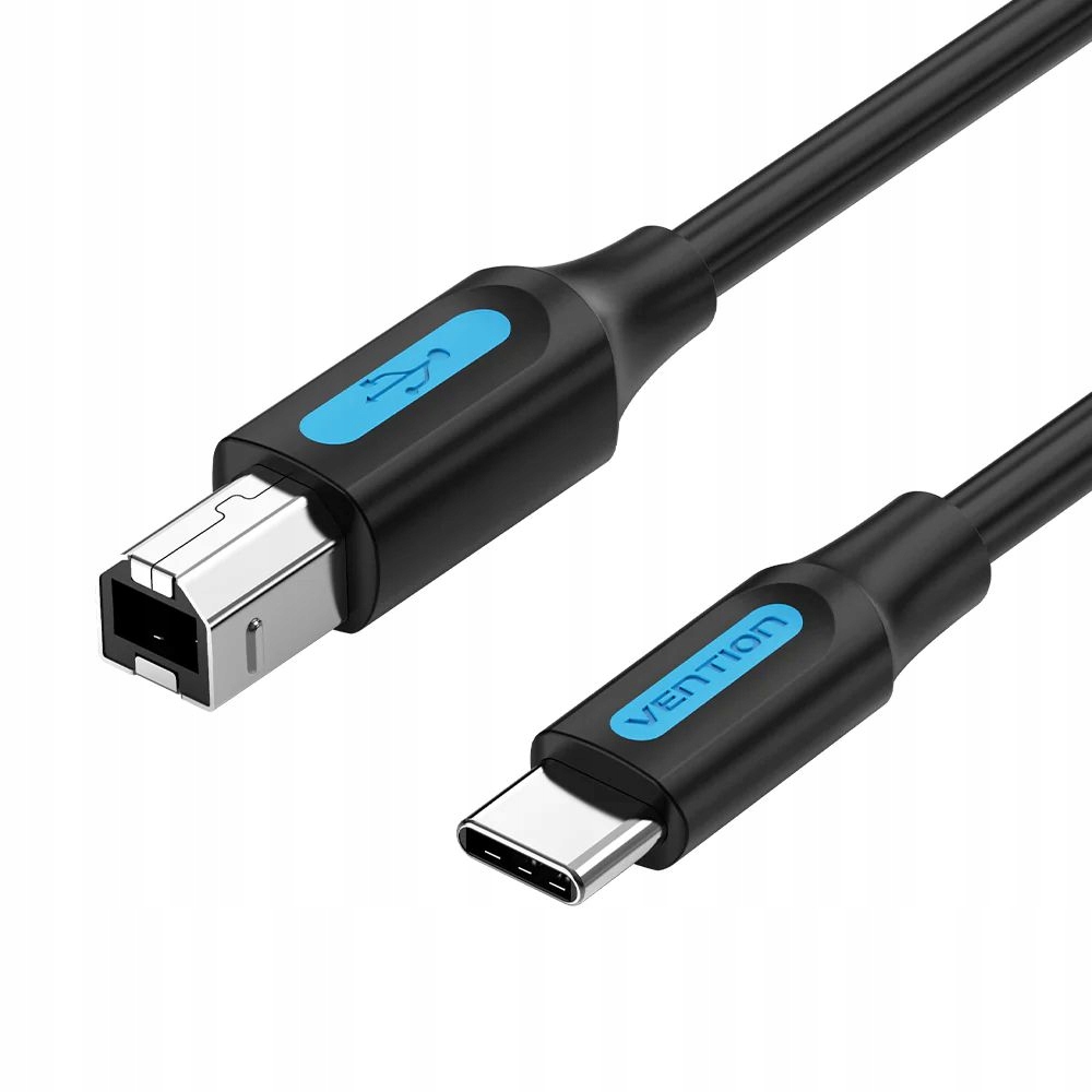 Kabel USB-C do USB 2.0B 2m Vention CQUBH – Niezawodne połączenie dla Twojego biura