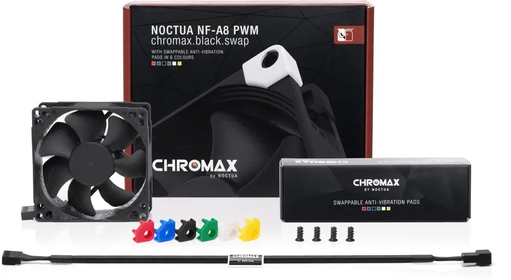 Wentylator Noctua NF-A8 PWM chromax.black.swap – Wydajność i estetyka w jednym