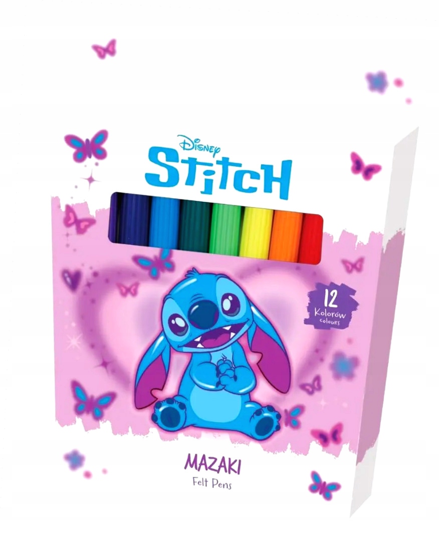 Mazaki Stitch Pink 12 kolorów – Kolorowe narzędzie do twórczości
