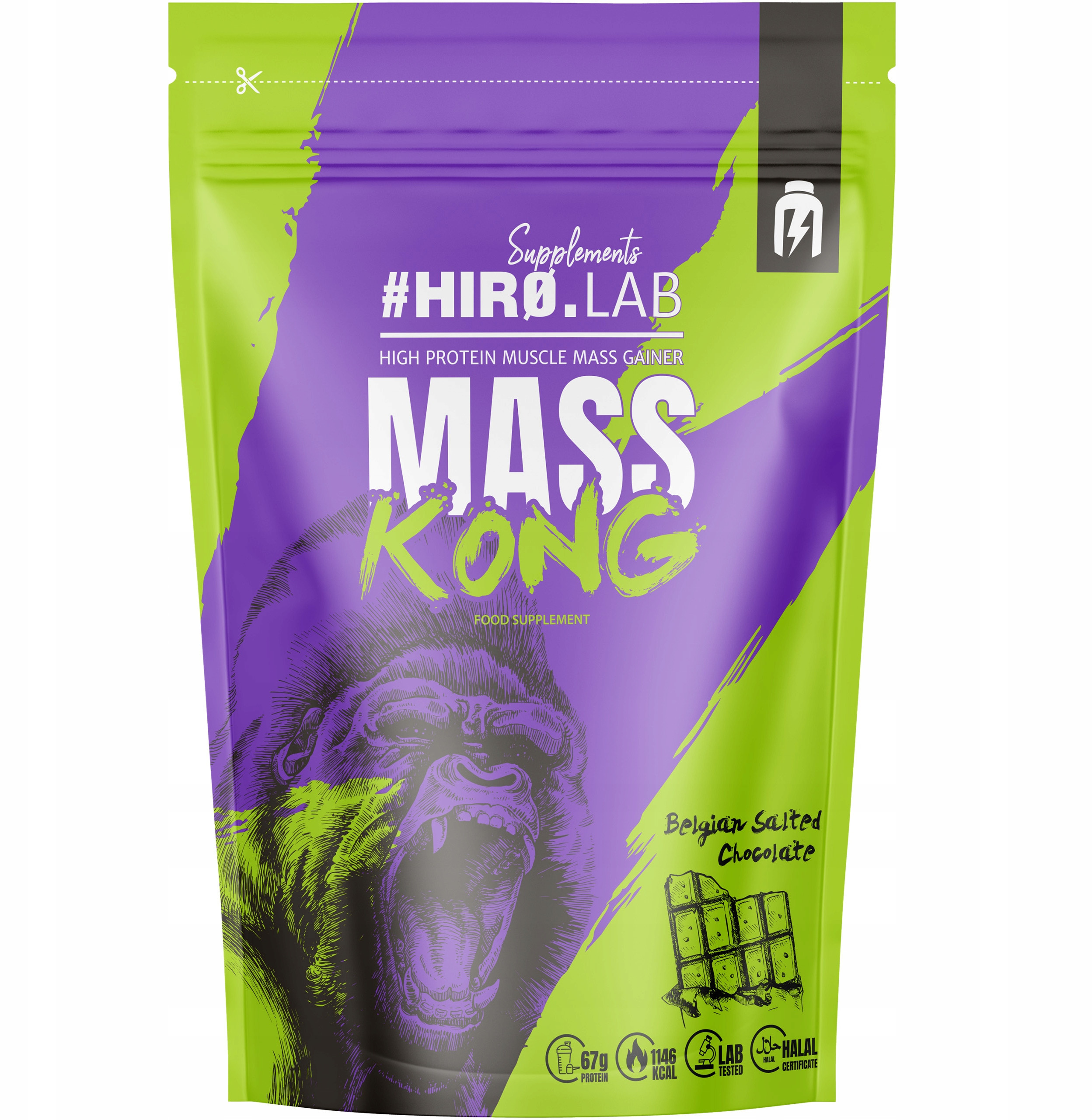HIRO.LAB Mass Kong - 1000g – Twój klucz do zwiększenia masy mięśniowej