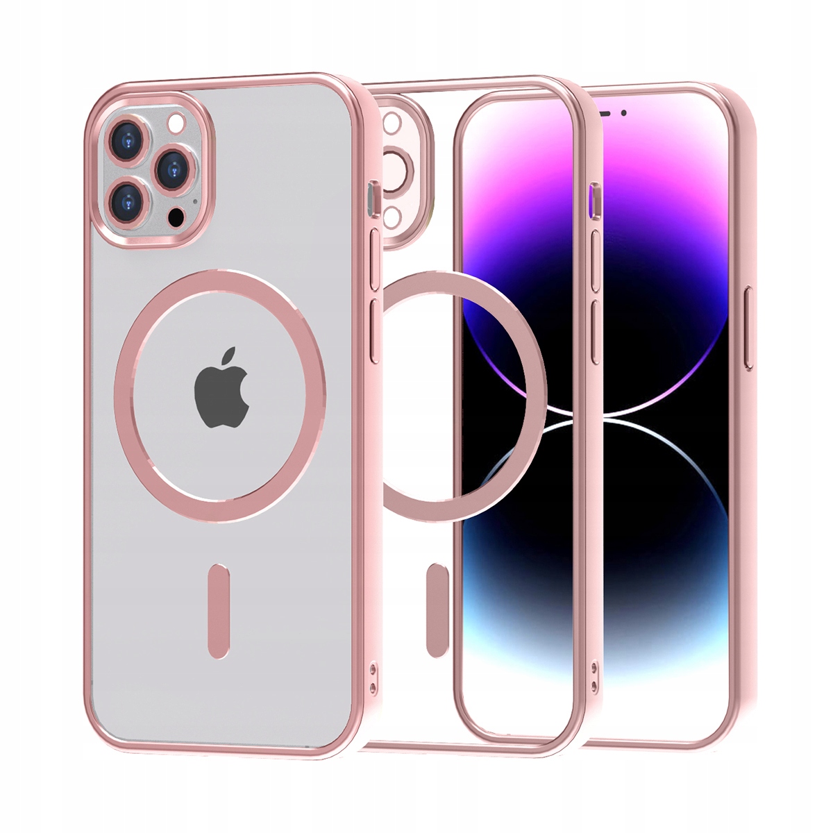 Etui Magnetyczne MagSafe do Apple iPhone 14 Pro Max – Elegancka ochrona w różowym kolorze