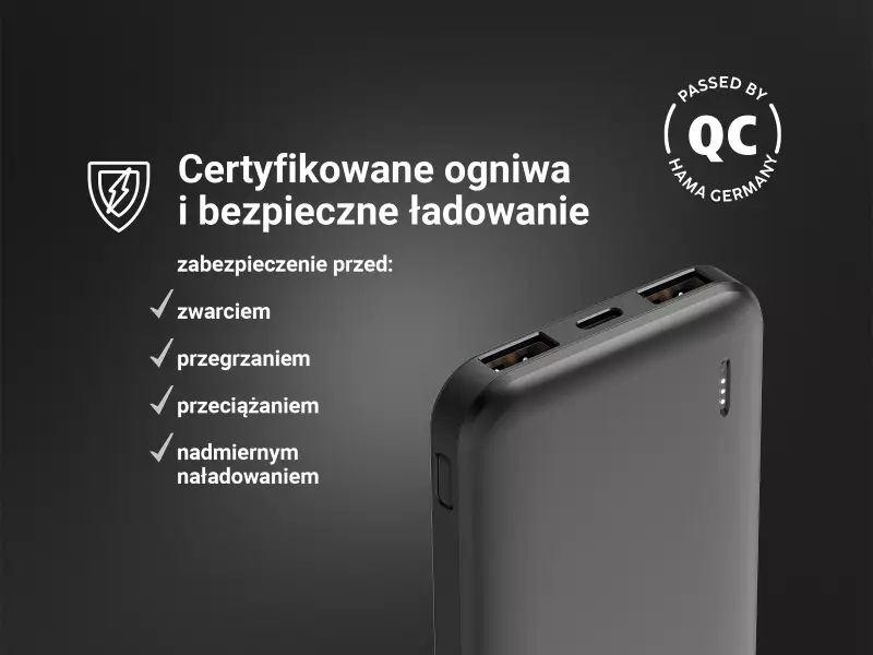 Certyfikowane ogniwa i zaawansowana ochrona urządzenia