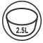 Misa o pojemności 2.5L Misa o pojemności 2.5L