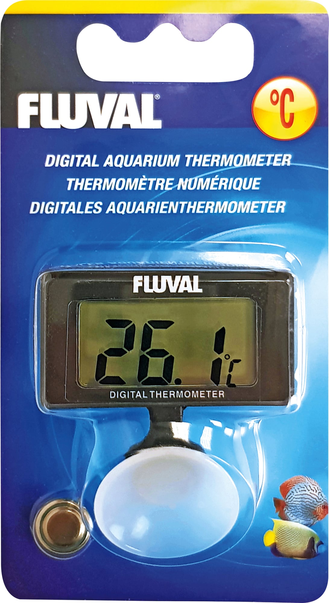 Fluval Termometr elektroniczny, wodoszczelny – Precyzyjne pomiary temperatury w akwarium