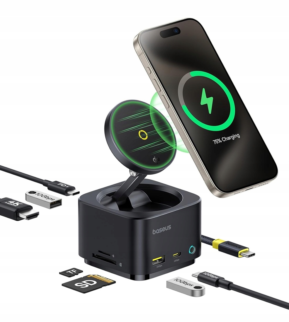 Hub USB-C 7w1 Baseus MagPro Series II – Wszechstronność i wygoda w jednym