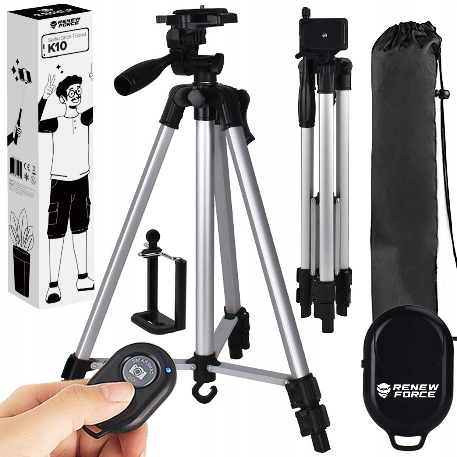 Statyw 133cm Srebrny 1 K10+ – Idealny wybór dla fotografów