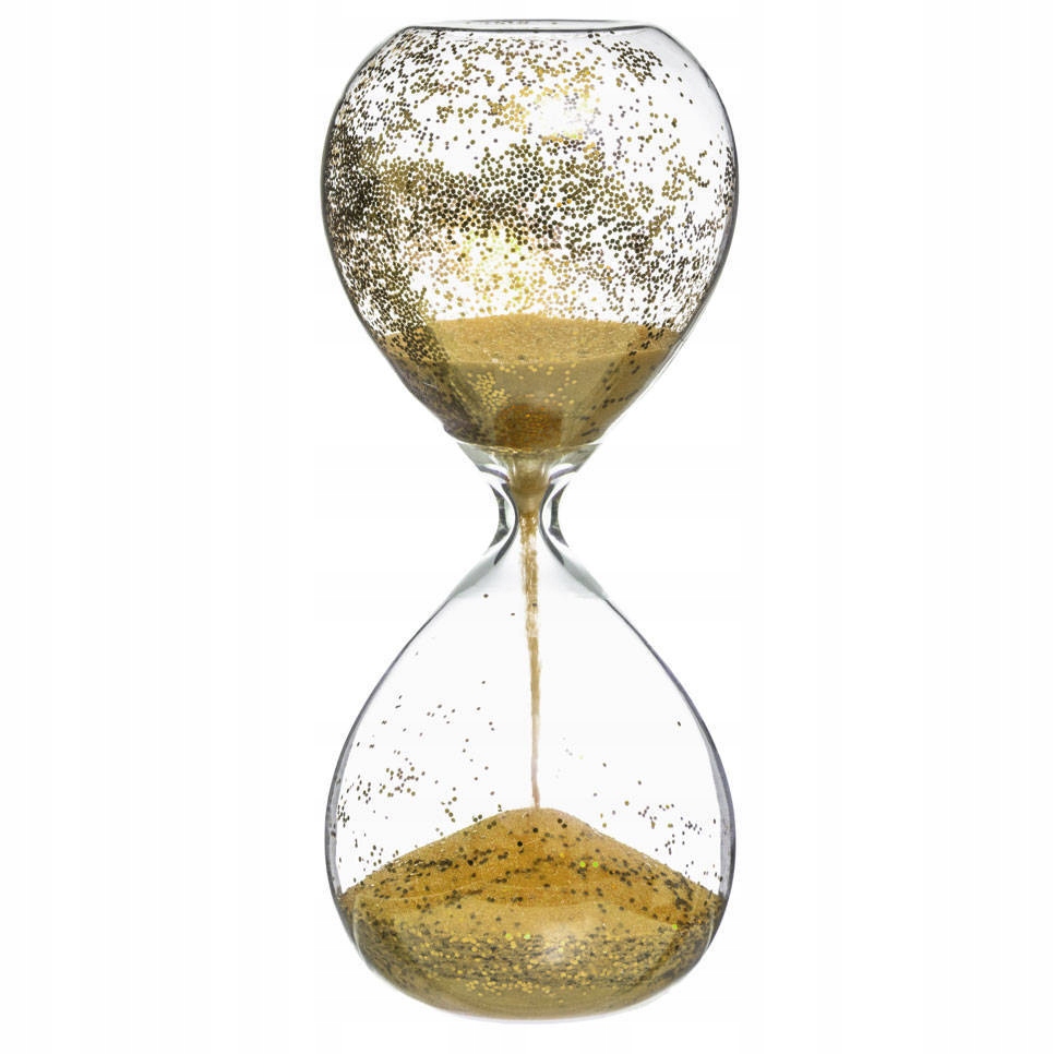 Atmosphera Ozdobna klepsydra z brokatem, 20 cm – Elegancka dekoracja do Twojego wnętrza