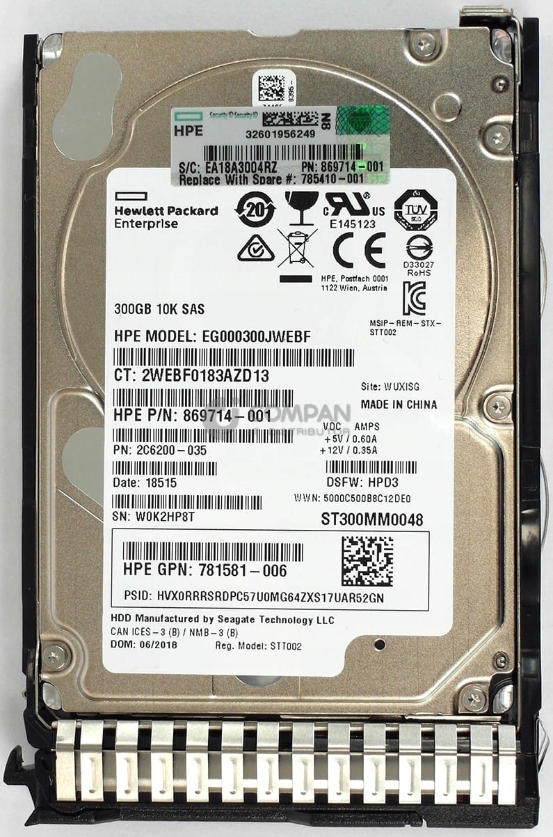 HP Enterprise HDD 300GB 2.5'' SAS-2 (6Gb/s) – Wydajność i niezawodność w serwerach