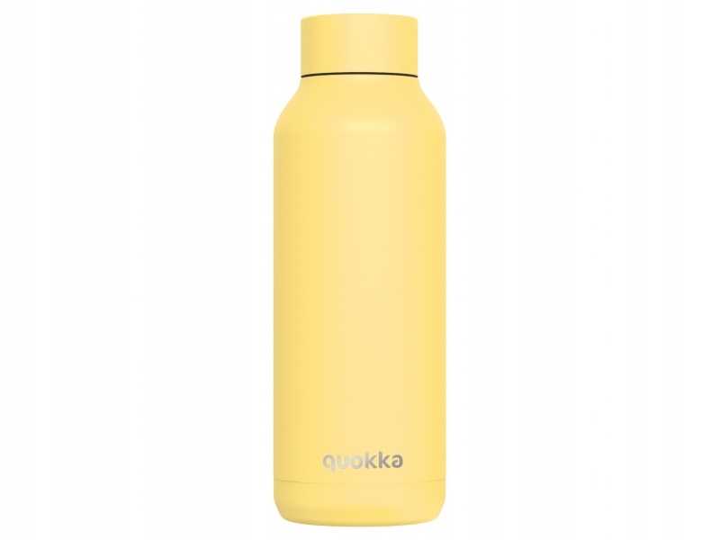 Quokka Solid - Butelka termiczna ze stali nierdzewnej 510 ml (Żółta)