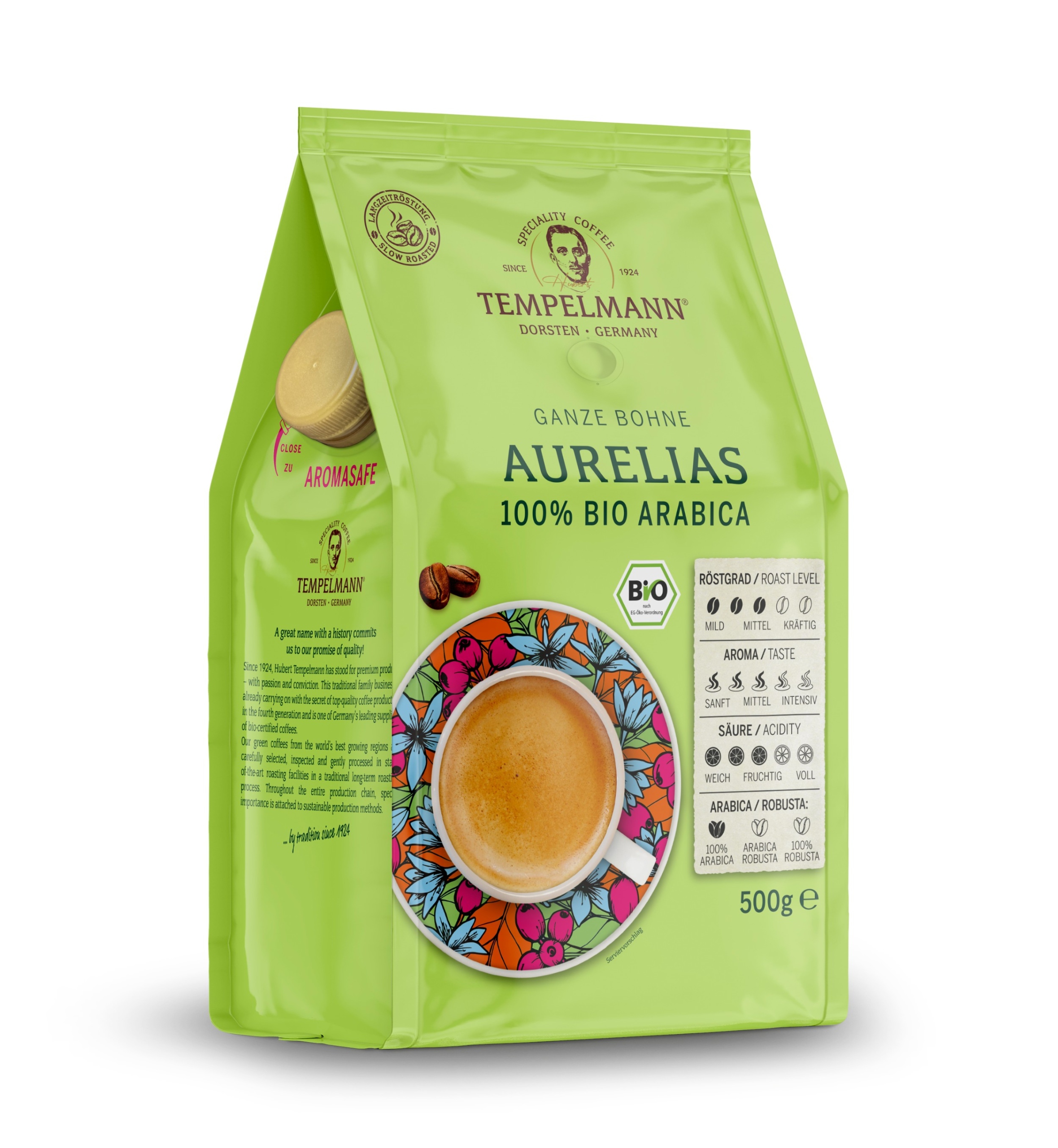 100% ekologiczna Arabica – najwyższa jakość z certyfikowanych upraw