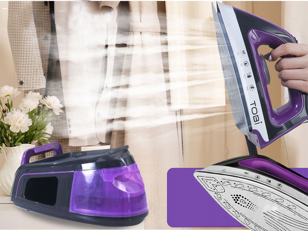 Potężna wydajność pary do 120 g/min – Szybkie i skuteczne usuwanie zagnieceń