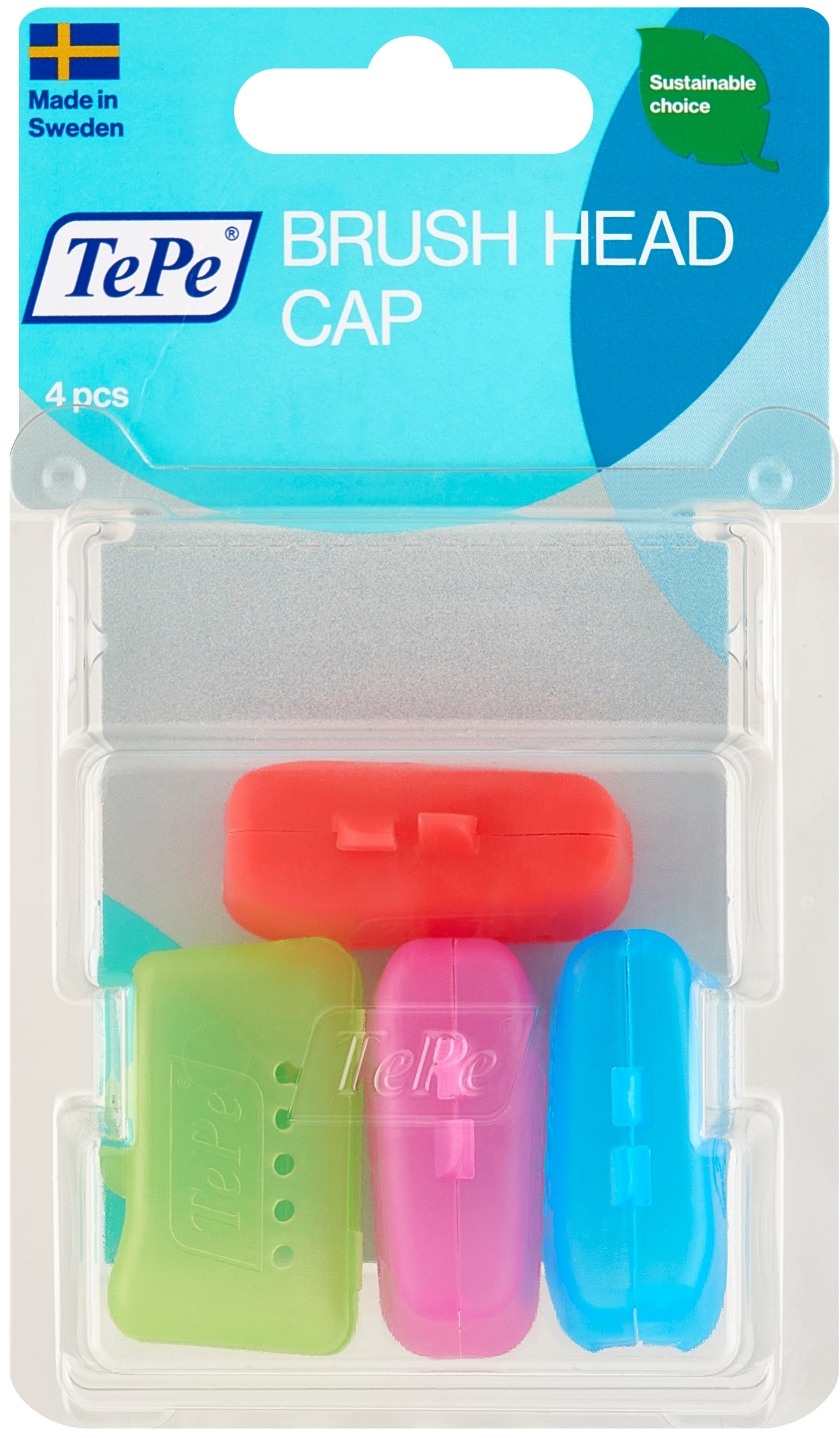 Osłona na główkę szczoteczki – Brush Head Cap 4 sztuki TePe